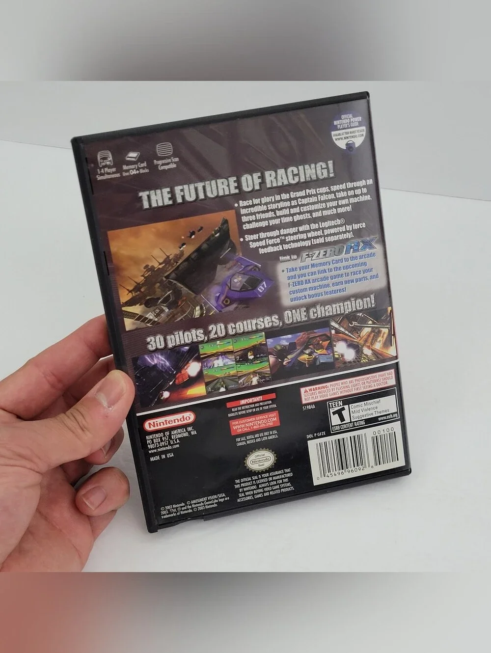 F-Zero GX GameCube Case & Manuals NO DISC